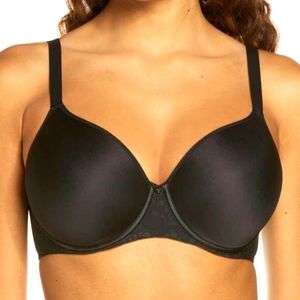 Chantelle black memory foam underwire bra 32H comfort chic racerback adjustable